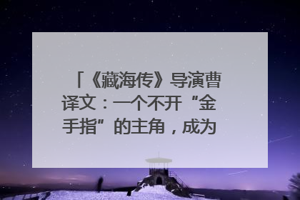 《藏海传》导演曹译文：一个不开“金手指”的主角，成为苍生守护者