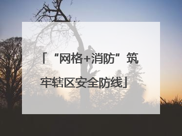 “网格+消防”筑牢辖区安全防线