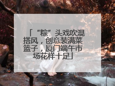 “粽”头戏吹混搭风，创意装满菜篮子，厦门端午市场花样十足