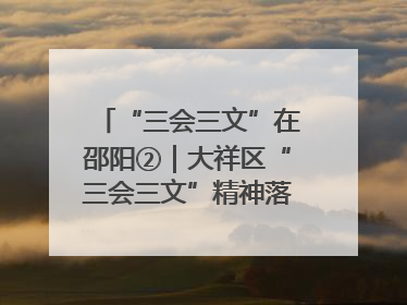 “三会三文”在邵阳②｜大祥区“三会三文”精神落地有声 以实干实绩助力区域高质量发展
