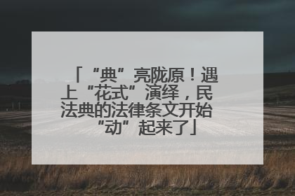 “典”亮陇原！遇上“花式”演绎，民法典的法律条文开始“动”起来了