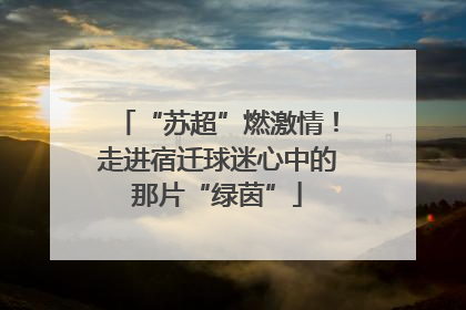 “苏超”燃激情！走进宿迁球迷心中的那片“绿茵”