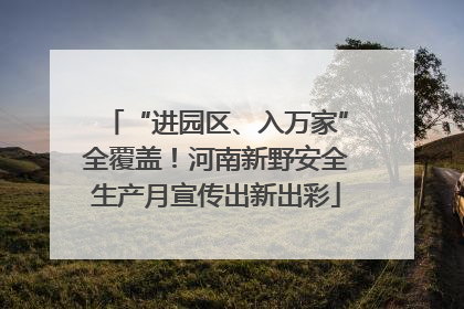 “进园区、入万家”全覆盖！河南新野安全生产月宣传出新出彩