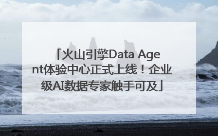 火山引擎Data Agent体验中心正式上线！企业级AI数据专家触手可及