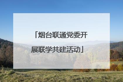 烟台联通党委开展联学共建活动