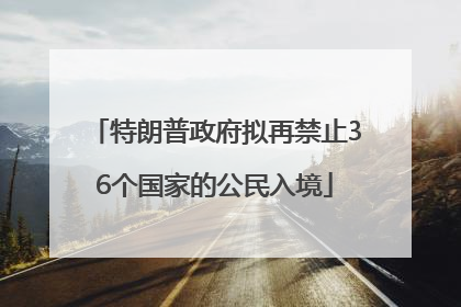 特朗普政府拟再禁止36个国家的公民入境