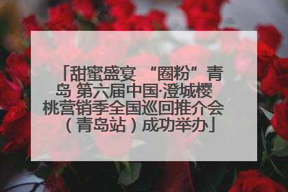 甜蜜盛宴 “圈粉”青岛 第六届中国·澄城樱桃营销季全国巡回推介会（青岛站）成功举办
