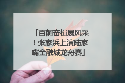 百舸奋楫展风采！张家浜上演陆家嘴金融城龙舟赛