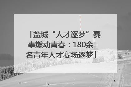 盐城“人才逐梦”赛事燃动青春：180余名青年人才赛场逐梦