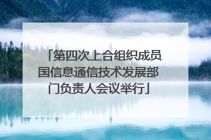 第四次上合组织成员国信息通信技术发展部门负责人会议举行