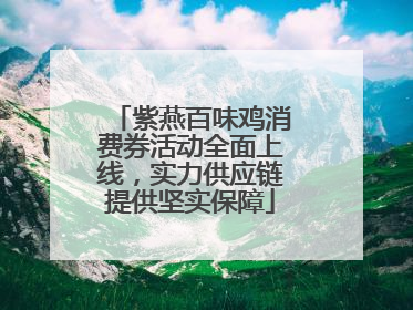 紫燕百味鸡消费券活动全面上线，实力供应链提供坚实保障