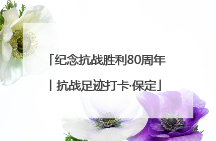 纪念抗战胜利80周年丨抗战足迹打卡·保定