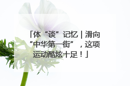 体“谈”记忆｜滑向“中华第一街”，这项运动酷炫十足！
