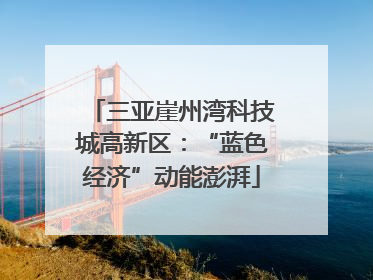 三亚崖州湾科技城高新区：“蓝色经济”动能澎湃