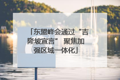 东盟峰会通过“吉隆坡宣言” 聚焦加强区域一体化