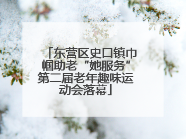 东营区史口镇巾帼助老“她服务”第二届老年趣味运动会落幕