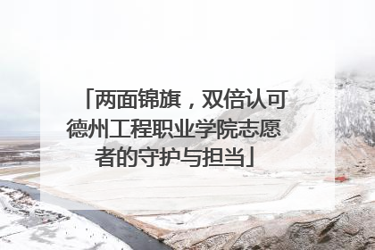 两面锦旗，双倍认可德州工程职业学院志愿者的守护与担当