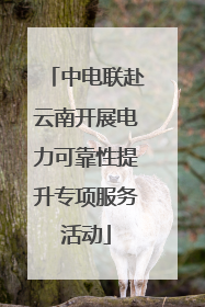 中电联赴云南开展电力可靠性提升专项服务活动