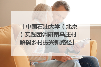 中国石油大学（北京）实践团调研南马庄村解码乡村振兴新路径