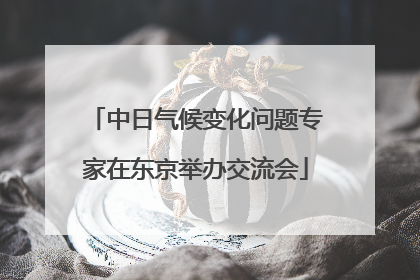 中日气候变化问题专家在东京举办交流会
