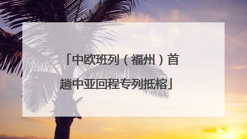 中欧班列（福州）首趟中亚回程专列抵榕