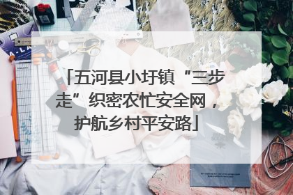 五河县小圩镇“三步走”织密农忙安全网，护航乡村平安路