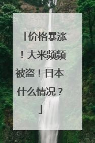 价格暴涨！大米频频被盗！日本什么情况？