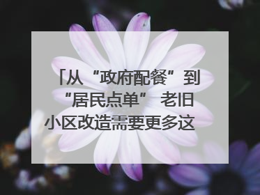 从“政府配餐”到“居民点单” 老旧小区改造需要更多这样的“制度电梯”｜封面评论
