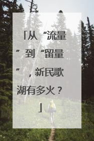 从“流量”到“留量”，新民歌湖有多火？