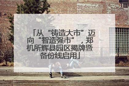 从“铸造大市”迈向“智造强市”，郑机所辉县园区揭牌暨备份线启用