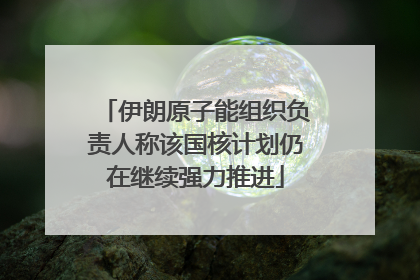 伊朗原子能组织负责人称该国核计划仍在继续强力推进
