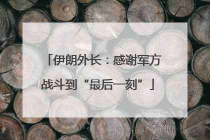 伊朗外长：感谢军方战斗到“最后一刻”