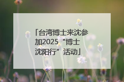 台湾博士来沈参加2025“博士沈阳行”活动