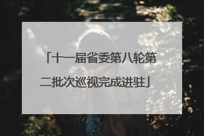 十一届省委第八轮第二批次巡视完成进驻