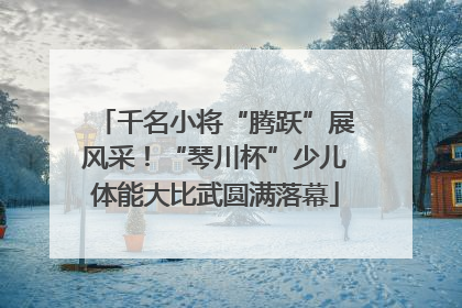 千名小将“腾跃”展风采！“琴川杯”少儿体能大比武圆满落幕