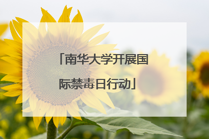 南华大学开展国际禁毒日行动