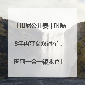 印尼公开赛｜时隔8年再夺女双冠军，国羽一金一银收官