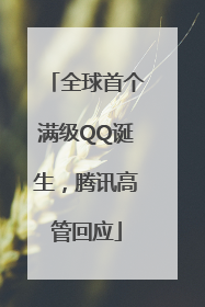 全球首个满级QQ诞生，腾讯高管回应