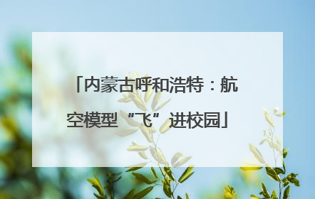 内蒙古呼和浩特：航空模型“飞”进校园