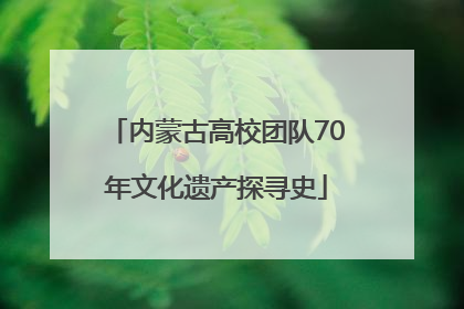 内蒙古高校团队70年文化遗产探寻史
