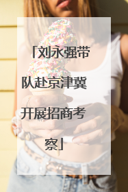 刘永强带队赴京津冀开展招商考察