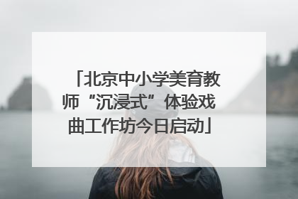 北京中小学美育教师“沉浸式”体验戏曲工作坊今日启动