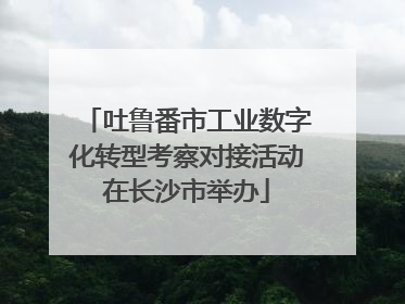 吐鲁番市工业数字化转型考察对接活动在长沙市举办