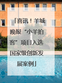 喜讯！羊城晚报“小羊拍客”项目入选国家级创新发展案例