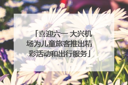 喜迎六一 大兴机场为儿童旅客推出精彩活动和出行服务