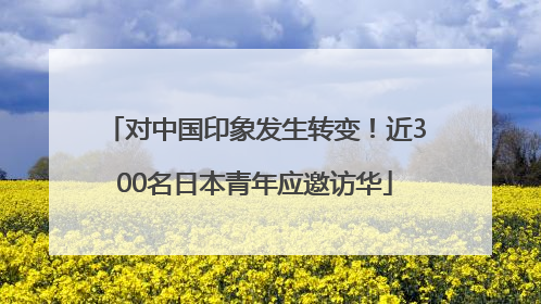 对中国印象发生转变！近300名日本青年应邀访华