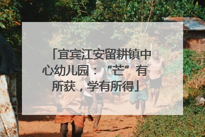 宜宾江安留耕镇中心幼儿园：“芒”有所获，学有所得