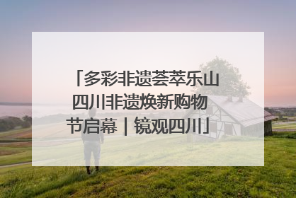 多彩非遗荟萃乐山 四川非遗焕新购物节启幕｜镜观四川