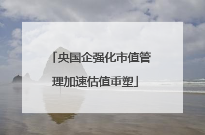 央国企强化市值管理加速估值重塑
