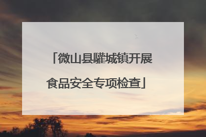 微山县驩城镇开展食品安全专项检查